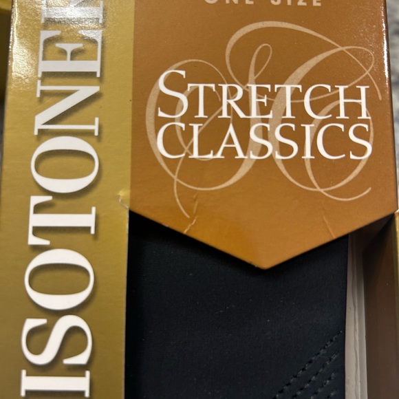 Isotoner Vintage 2003 Stretch Classic Fleece Lined Leather Palm Black Gloves NIB - Picture 2 of 8